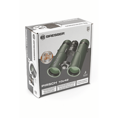 Bresser Pirsch 10x42 Binoculars - FREE LENS CLOTH WITH EVERY ORDER