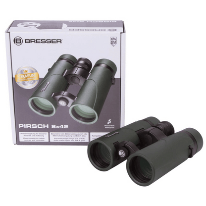 Bresser Pirsch 8x42 Binoculars - FREE LENS CLOTH WITH EVERY ORDER