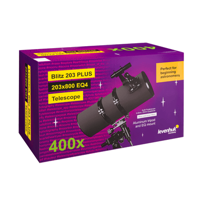 Levenhuk Blitz 203 PLUS Telescope - FREE LENS CLOTH WITH EVERY ORDER